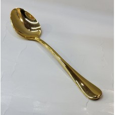 #1010201-S-G;  S/S table spoon Golden..