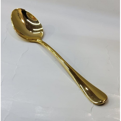 #1010201-S-G;  S/S table spoon Golden