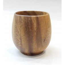 #AC7575B;  Acacia wood cup 150ml..