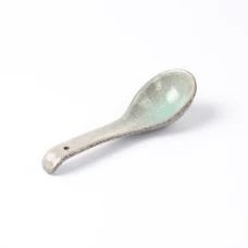 #BY-0327C; Ceramic spoon 15cm #595..