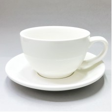 #EG350-WT; Coffee cup + saucer 350ml #E ..