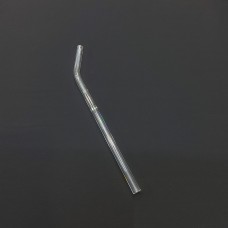 #GWXG8-CL;  Glass straw bent 19.5cm CL..