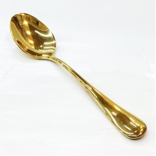 #1010201-TS-G;  S/S tea spoon - golden..