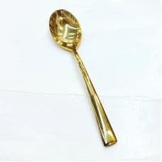 #1138201-4-G; S/S tea spoon #4 GD..