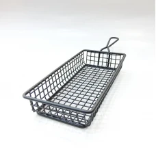 #2151035-BK;  Mini fries basket 21.5x10c..