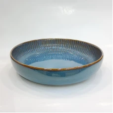 #AA2337;  Ceramic salad bowl 8.25" ..