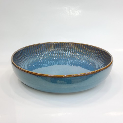 #AA2337;  Ceramic salad bowl 8.25"