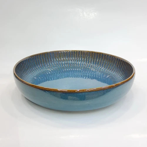 #AA2337;  Ceramic salad bowl 8.25" #XG