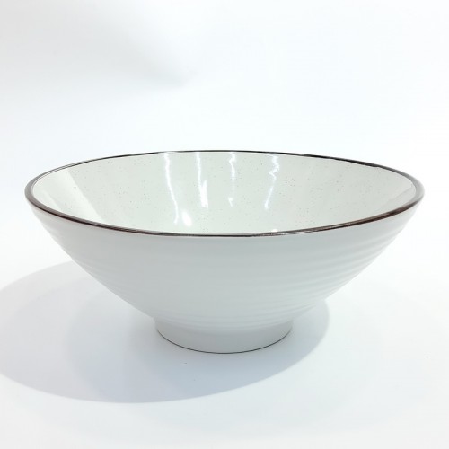 #AA4101-WT; Ceramic 8" bowl #F776