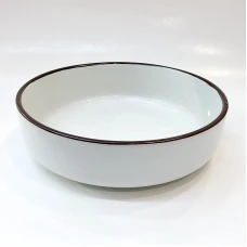 #AA4103-WT; Ceramic 7" soup bowl #F..