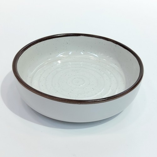 #AA4104-WT; Ceramic sauce dish #F776