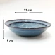 #AA5604; Ceramic 8.25" bowl #BL