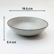 #AA5805; Ceramic 7.2" salad bowl #LJ