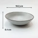 #AA5805; Ceramic 7.2" salad bowl #LJ