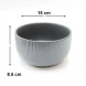 #AA5904GY; Ceramic bowl 6" - GY #KLS 