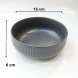 #AA5905GY; Ceramic 6" soup bowl - GY #KLS