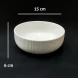 #AA5905WT; Ceramic 6" soup bowl - WT #KLS