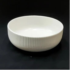 #AA5905WT; Ceramic 6" soup bowl - W..