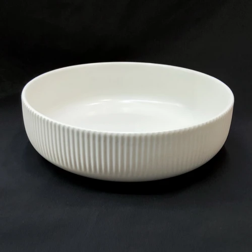 #AA5906WT; Ceramic salad bowl 7" - WT #KLS