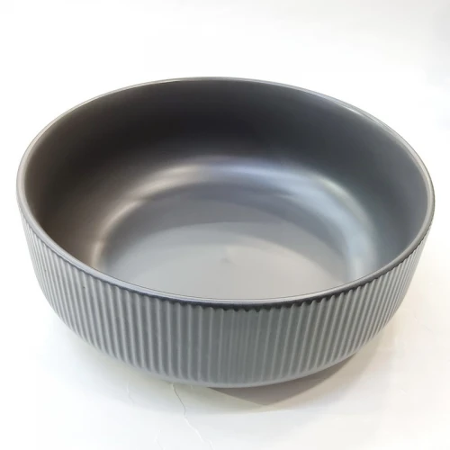 #AA5908GY; Ceramic 8" soup bowl - GY #KLS