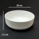 #AA5908WT; Ceramic 8" soup bowl - WT #KLS           