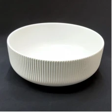 #AA5908WT; Ceramic 8" soup bowl - W..