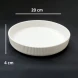 #AA5909WT; Ceramic soup plate 8" - WT #KLS