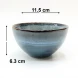 #AA6602; Ceramic bowl 4.5" #YJL