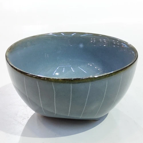 #AA6702; Ceramic 4.5" bowl - QX