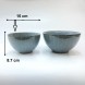 #AA6703; Ceramic 6" bowl - QX