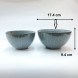 #AA6705; Ceramic 6.75" bowl - QX 