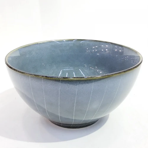 #AA6705; Ceramic 6.75" bowl - QX 