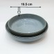 #AA6706; Ceramic deep plate 7.5" - QX