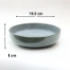 #AA6706; Ceramic deep plate 7.5" - QX