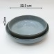 #AA6707; Ceramic deep plate 8.75" - QX 