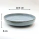 #AA6707; Ceramic deep plate 8.75" - QX 