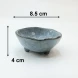 #AA6709; Ceramic sauce dish 3.5" - QX 