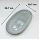 #AA6710; Ceramic oval plate 11.5"- QX