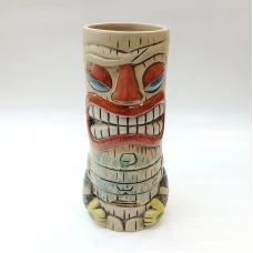 #AB1906; Ceramic tiki cup 450ml..