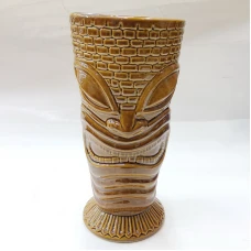 #AB1920; Ceramic tiki cup 350ml..