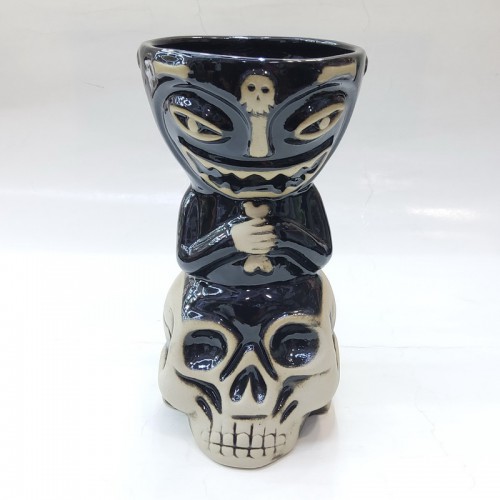 #AB7526; Ceramic tiki cup 395ml