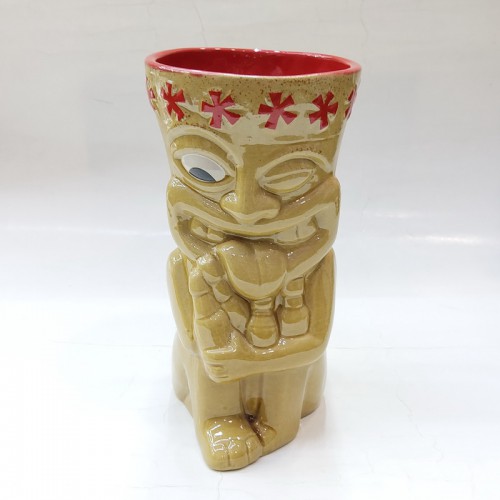 #AB7557; Ceramic tiki cup 500ml