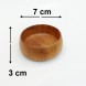 #AC0703;  Acacia wood bowl 7cm