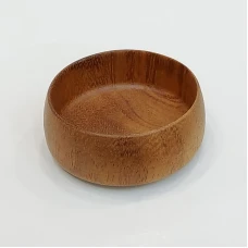 #AC0703;  Acacia wood bowl 7cm..