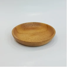 #AC105R;  Acacia wood plate 10cm..