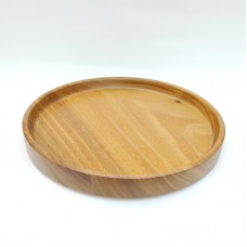 #AC10P; Acacia wood round plates 10"..