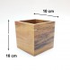 #AC10S10K; Acacia wood organizer H=10cm