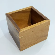 #AC10S8K; Acacia wood organizer H=8cm..