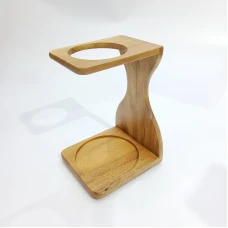 #AC1123K; Acacia wood dripper holder..