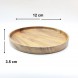 #AC12P; Acacia wood round plates 12"